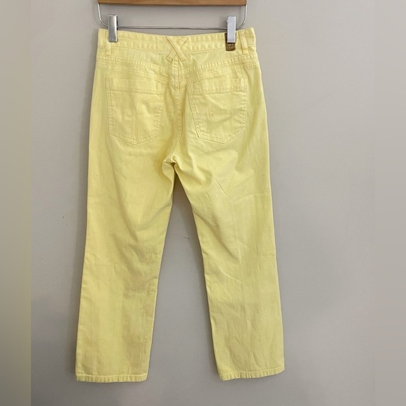 Tommy Hilfiger Banana Yellow Straight Leg Jeans bootcut coastal chic preppy fall - Picture 2 of 9